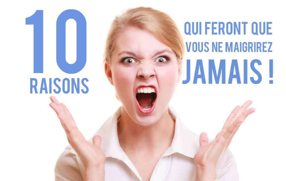 Pourquoi je ne perds pas du poids?