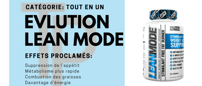 Infos EVLution Nutrition LeanMode