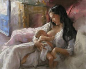 Vicente Romero Redondo Peinture Allaitement